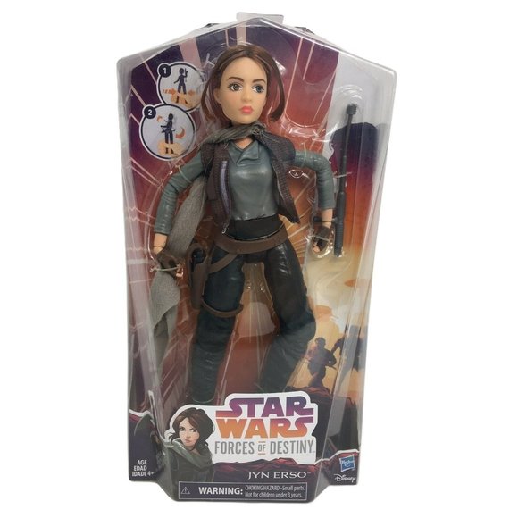 Star Wars Forces Of Destiny Jyn Erso 11" Doll Action Figure Baton Hasbro Disney - Picture 1 of 12